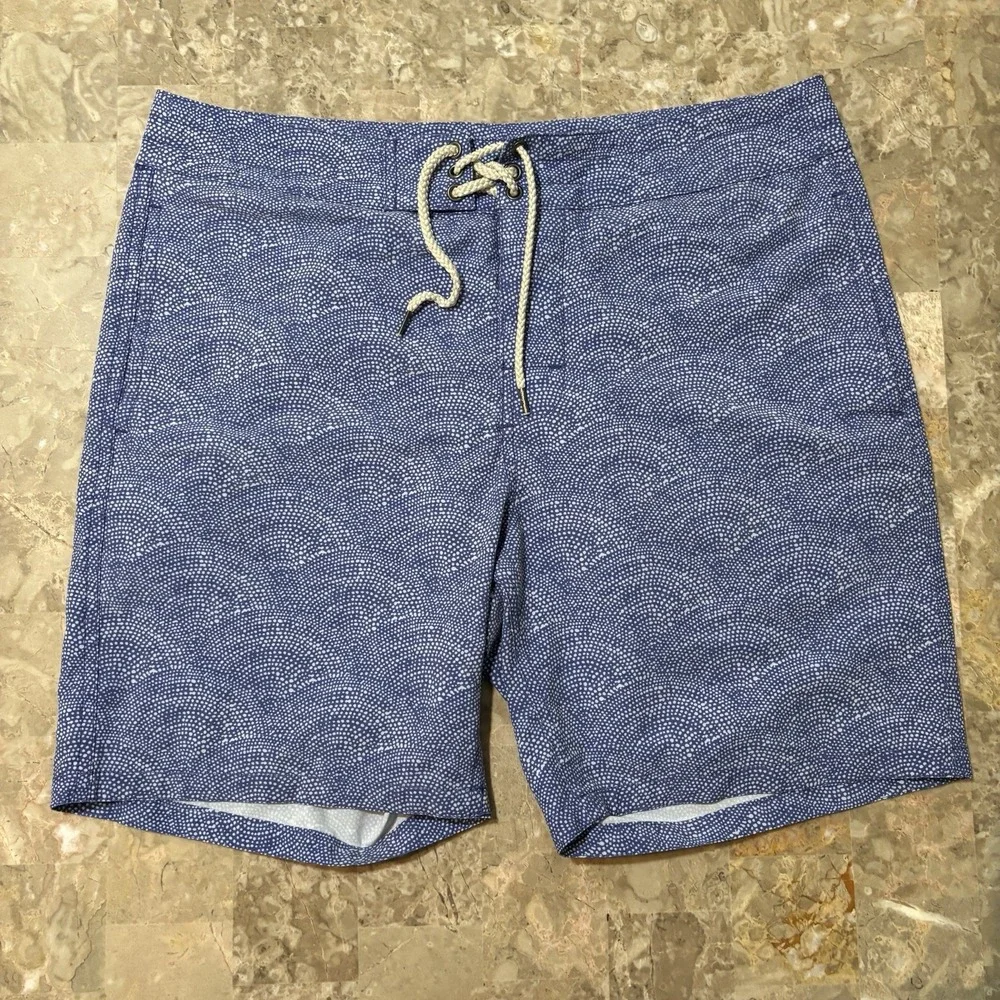 Faherty Classic Board Shorts Mens 32 Blue 7